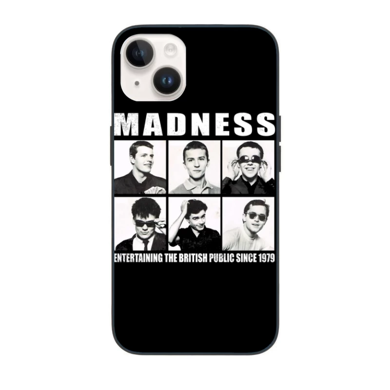 Vintage Portrait Collection of British Ska Band Madness - Since 1979 iPhone Case