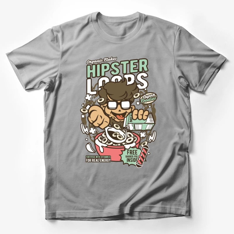 Céréales Hipster Loops amusantes Homme T-Shirt