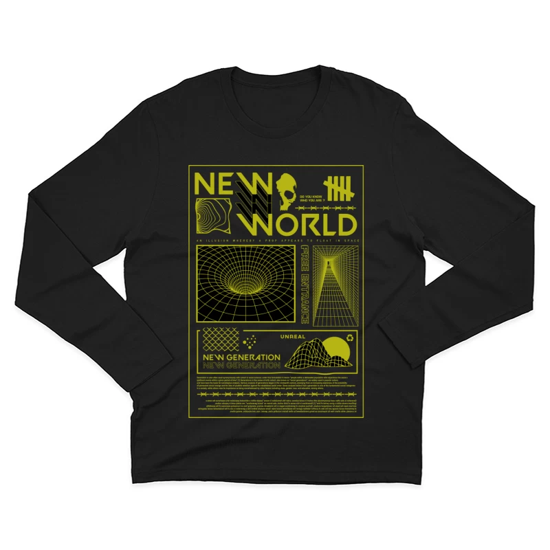 Neue Welt der Illusionen Herren Langarm T-Shirt