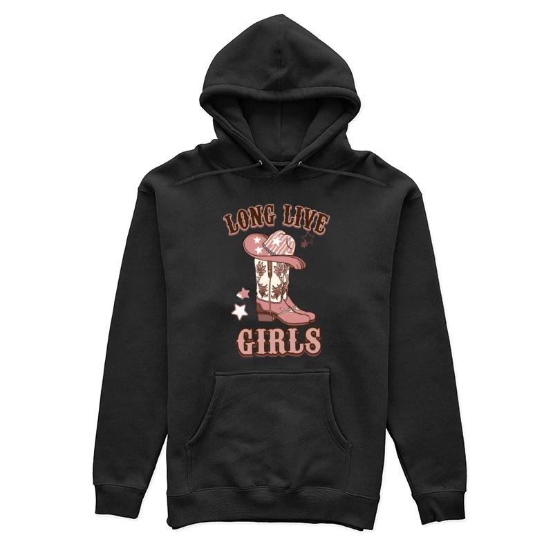 Cowboy-Stiefel und Hut im Western-Stil Damen Pullover Hoodie