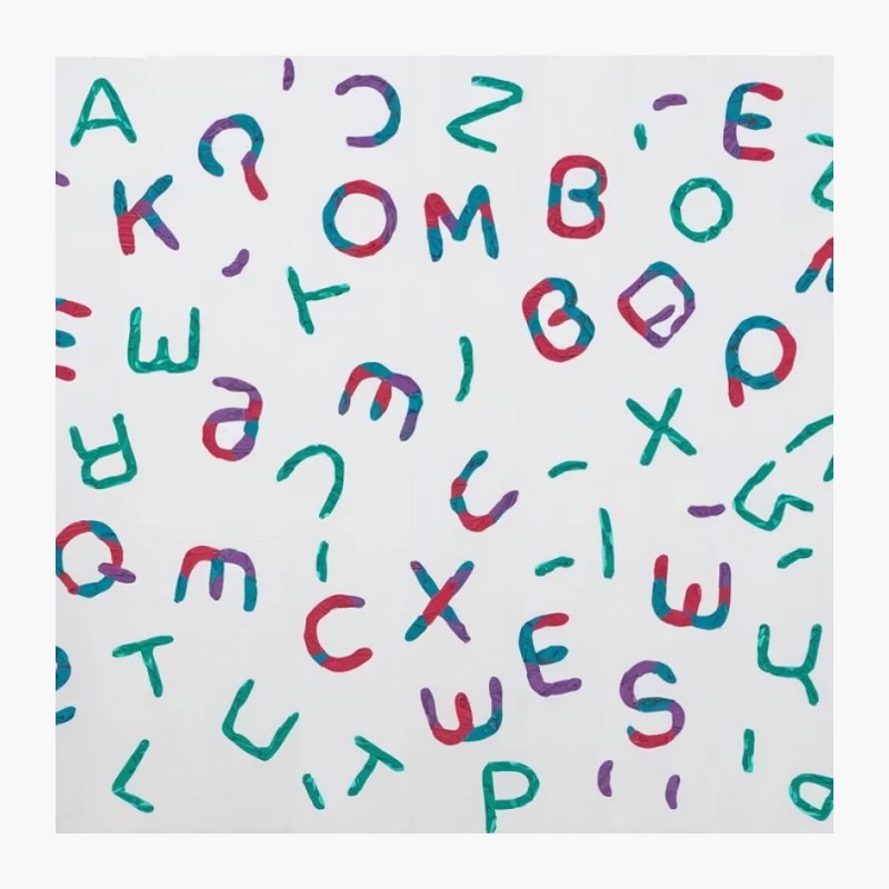 Colorful Random Alphabet Pattern Pin