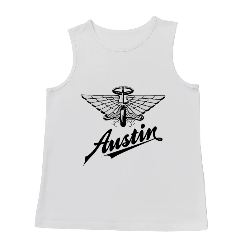 Vintage Austin Motorcycle Company Winged Logo Design Male Tank Top