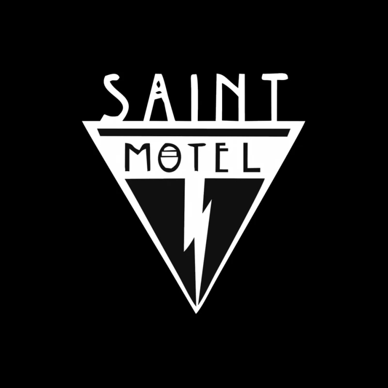 Saint Motel Vintage Triangle Logo with Lightning Bolt Design Pin