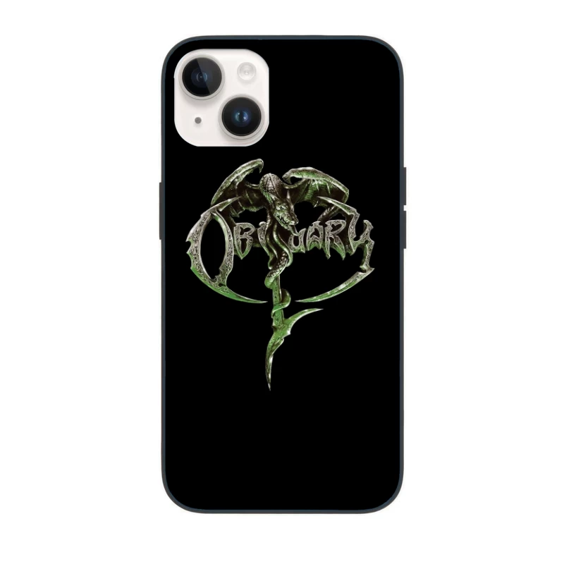 Obituary Dragon Logo iPhone Case