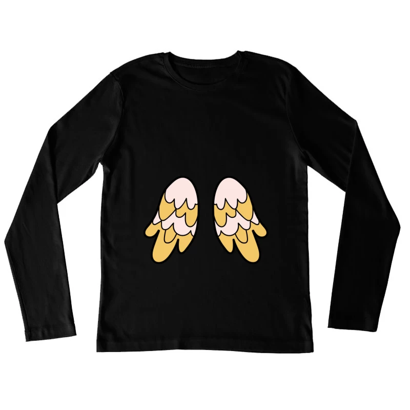 Ailes stylisées colorées Femme Manches Longues T-Shirt