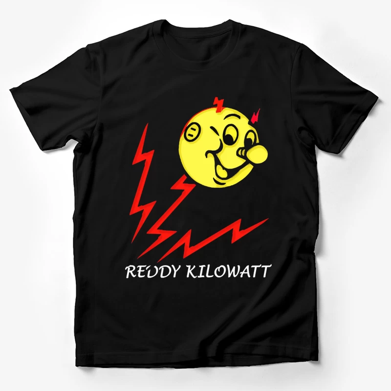 Reddy Kilowatt - Classic Electricity Company Mascot with Lightning Bolts Male T-Shirt