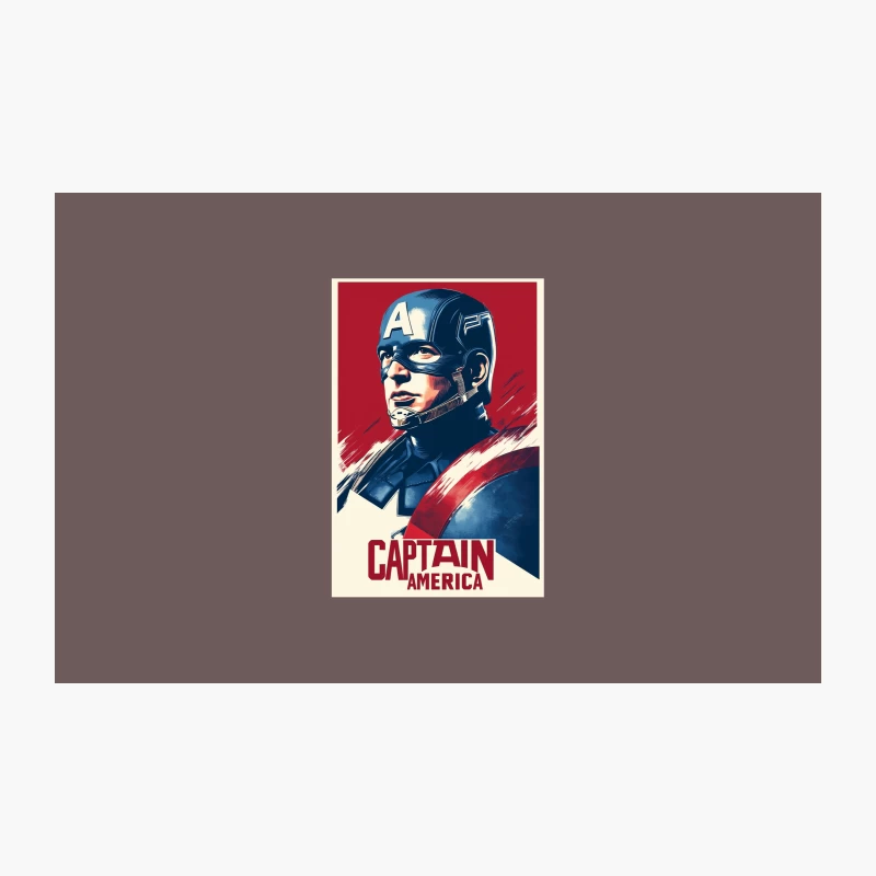 Captain America: Patriotic Marvel Superhero Poster Travel Mug