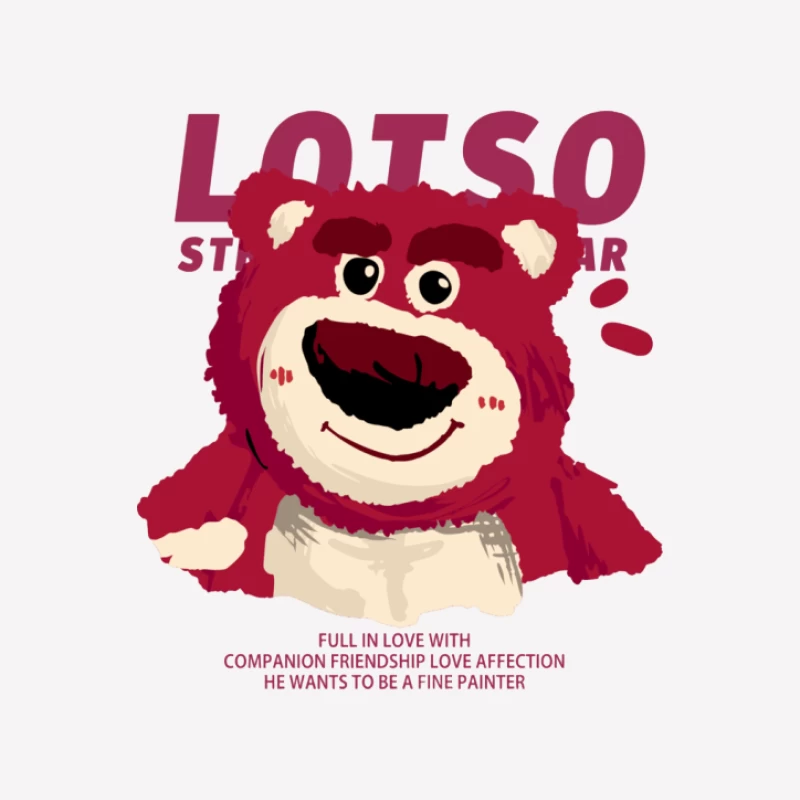 Lotso der Bär mit Freundschaft und Liebe Damen T-Shirt