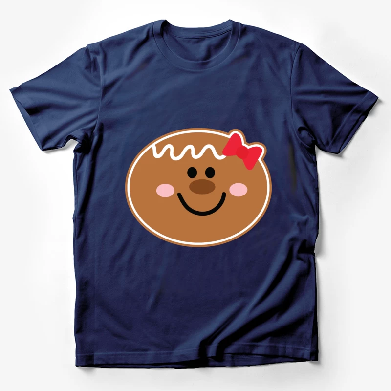 Visage de bonhomme en pain d'épices avec un nœud Homme T-Shirt
