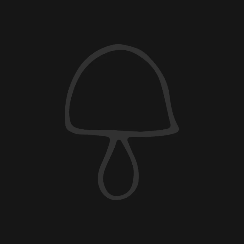Symbole de Champignon Stylisé Femme T-Shirt