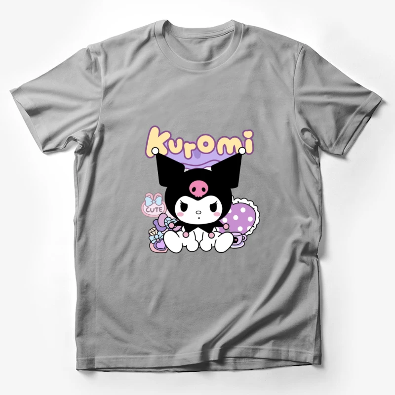 Süßes Kuromi-Design mit Bonbons Herren T-Shirt