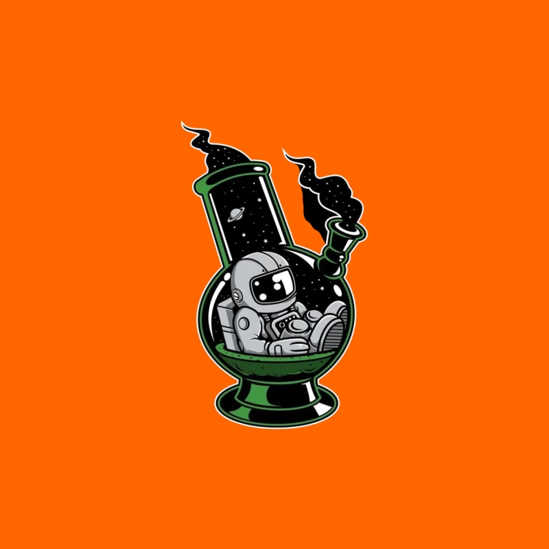 Cosmic Astronaut in a Bong iPhone Case