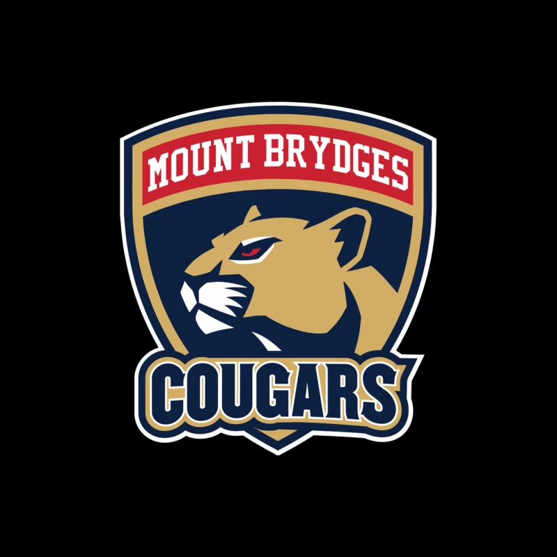 Mount Brydges Cougars Team Sports Logo Mouse Pad