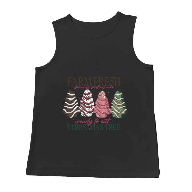 Farmfrische Weihnachtsbäume mit Streuseln Herren Tanktops