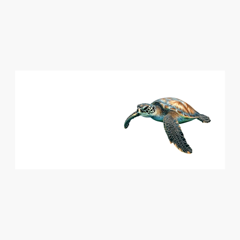 Majestic Sea Turtle: A Graceful Ocean Dweller Coffee Mug