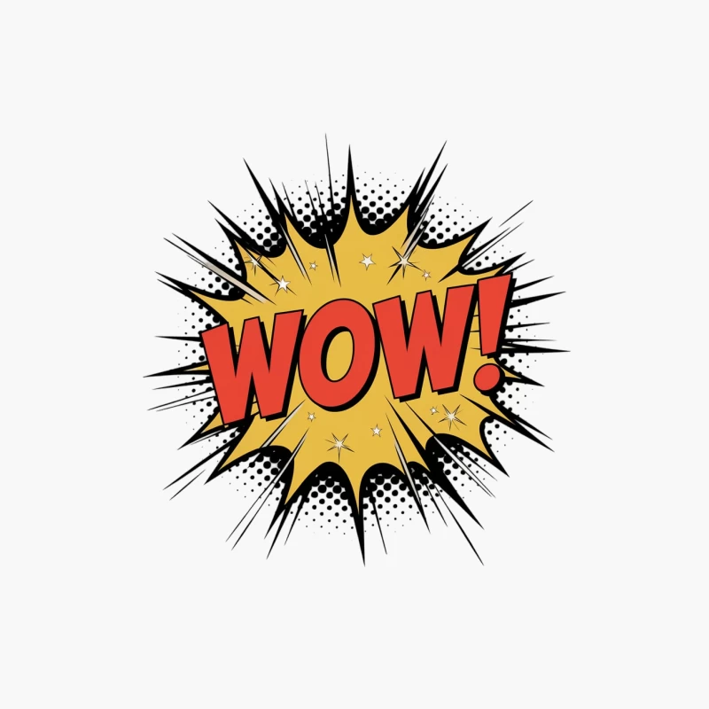 Retro Pop Art Comic Book Exclamation: WOW! Cotton Tote Bag