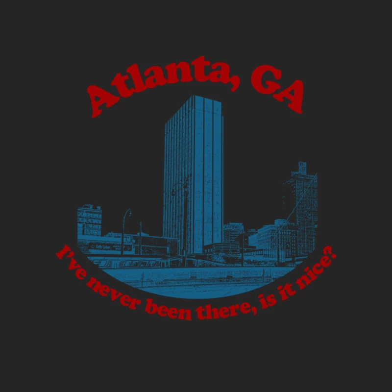 Atlanta, Georgia   Retro Humor Tourism Design Female Pullover Sweatshirt