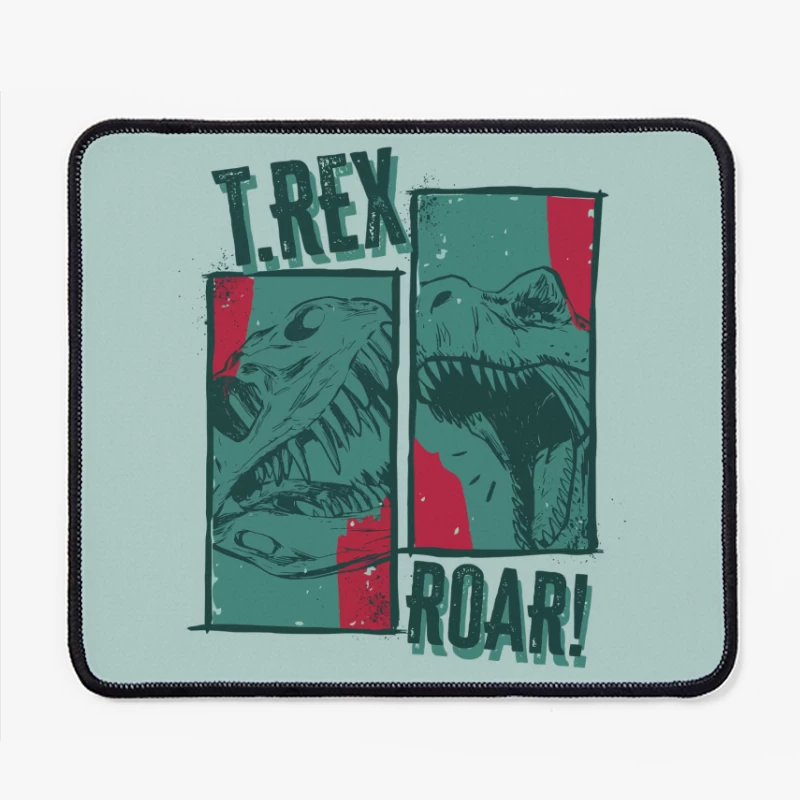 T-Rex Roar! Vintage Comic Design Mouse Pad