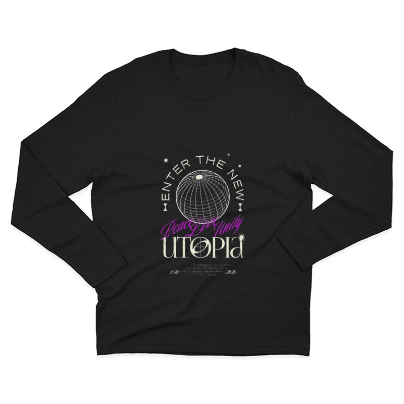 Entrez dans la nouvelle Utopie Homme Manches Longues T-Shirt