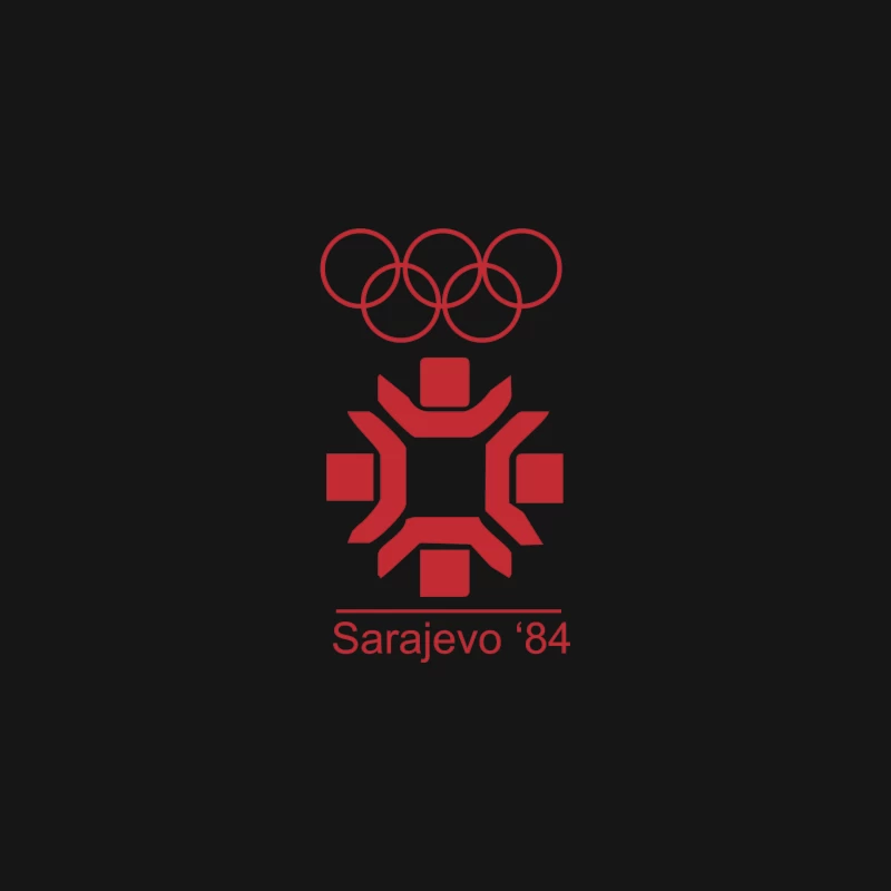 RETRO STYLE SARAJEVO 1984 84_ OLYMPIC GAMES Desk Mat