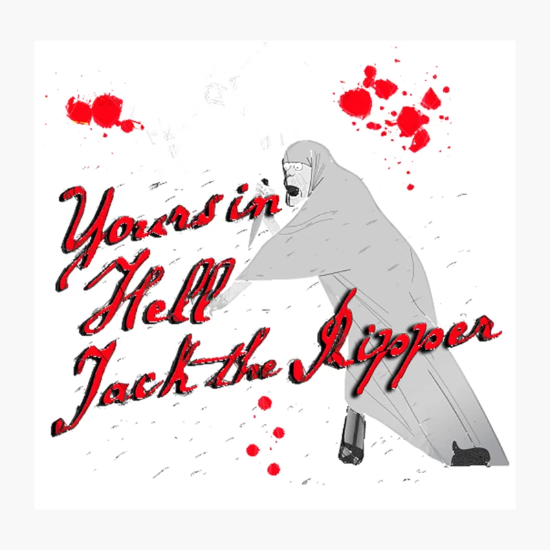 Jack the Ripper Throw Pillow