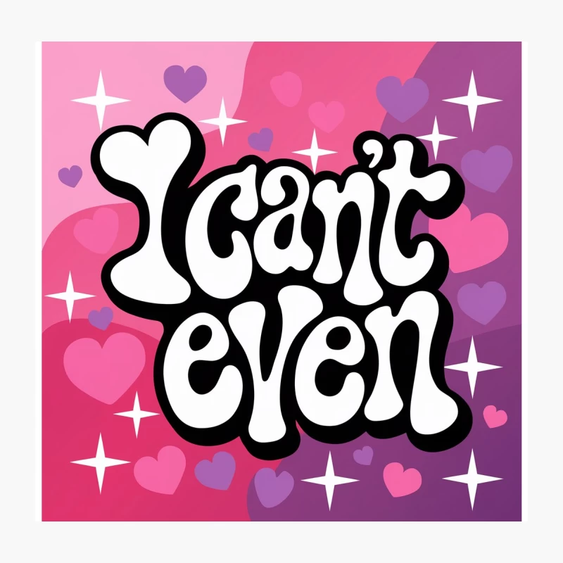 Retro Love Typography with Heart Design on Pink Background Throw Pillow
