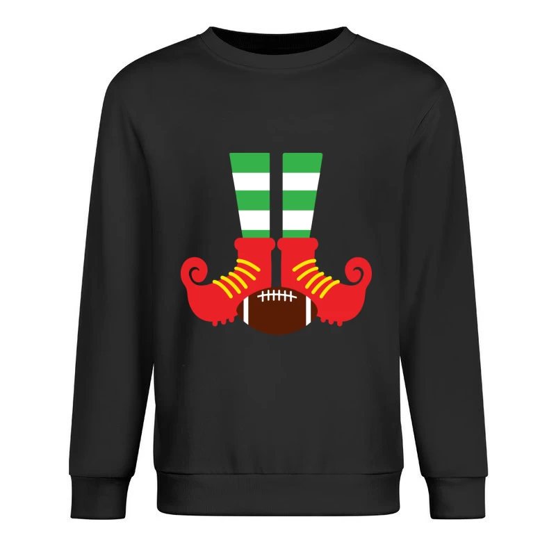 Jambes de lutin avec ballon de football Homme Sweat-shirt à enfiler