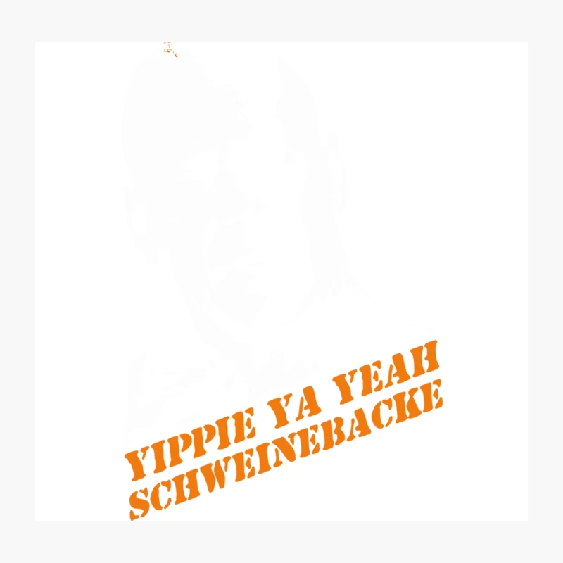 Yippie Ya Yeah Schweinebacke Die Hard Throw Pillow