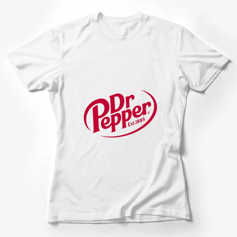 Dr Pepper Classic Red Logo Design - Established 1885 Female T-Shirt