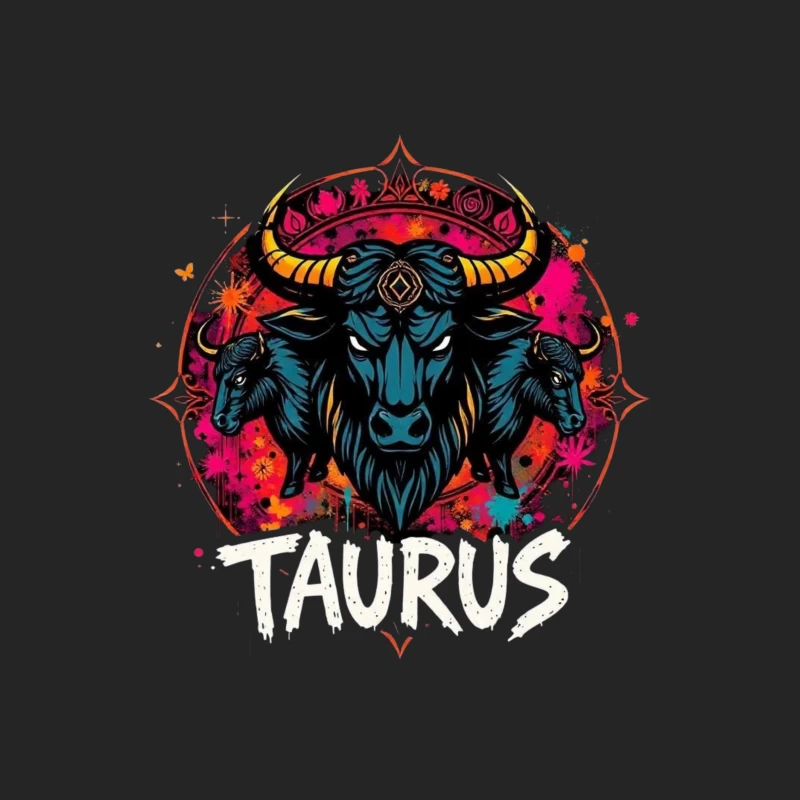 Taurus Astrology Art Male Pullover Sweatshirt