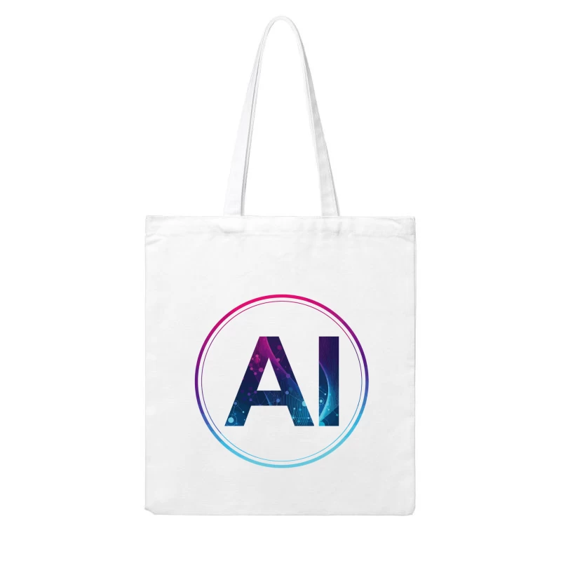 Futuristic AI Network – A Vision of Digital Innovation Cotton Tote Bag