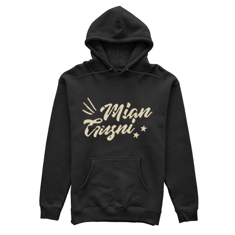 Handgeschriebene Kunst mit Sternen Damen Pullover Hoodie