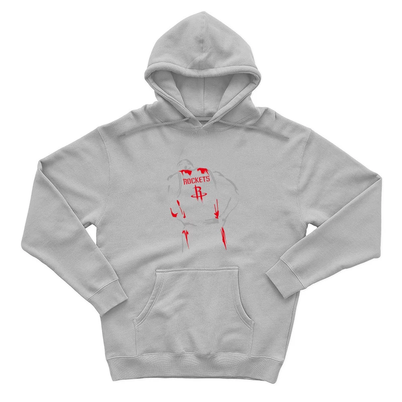 Basketballspieler im Rockets-Trikot Herren Pullover Hoodie