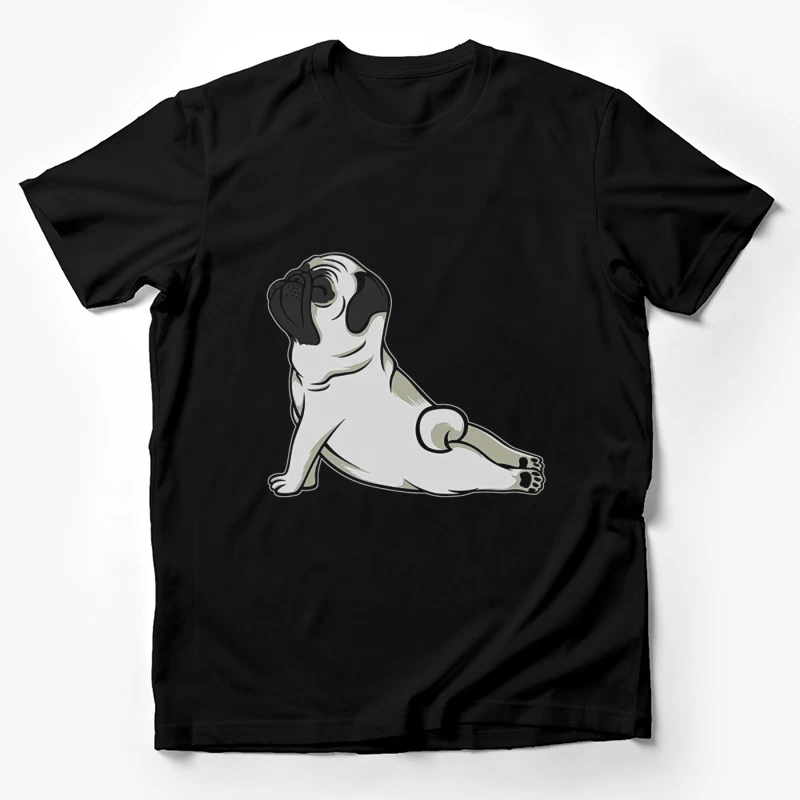 Chien mignon en posture de yoga Homme T-Shirt