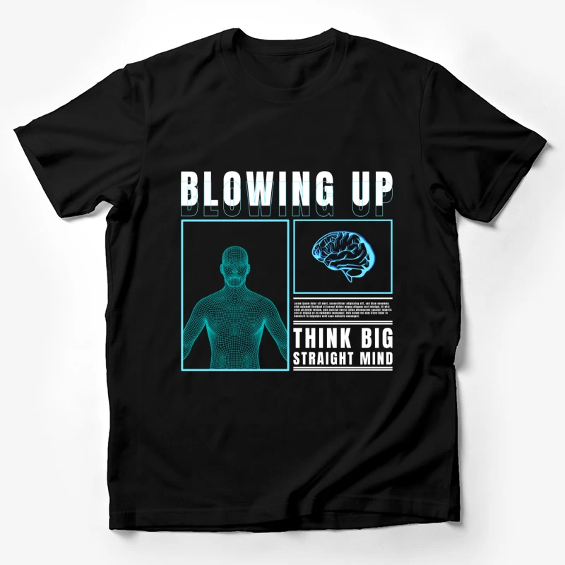 Denken groß und gerade Herren T-Shirt