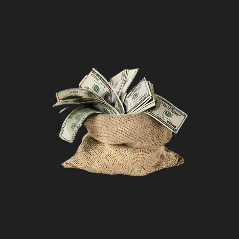 Sac d'argent rempli de dollars Homme Débardeur