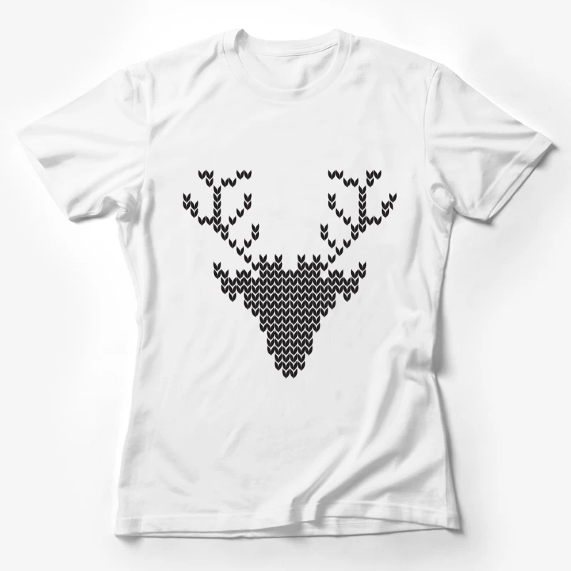 Tête de cerf en motifs Femme T-Shirt