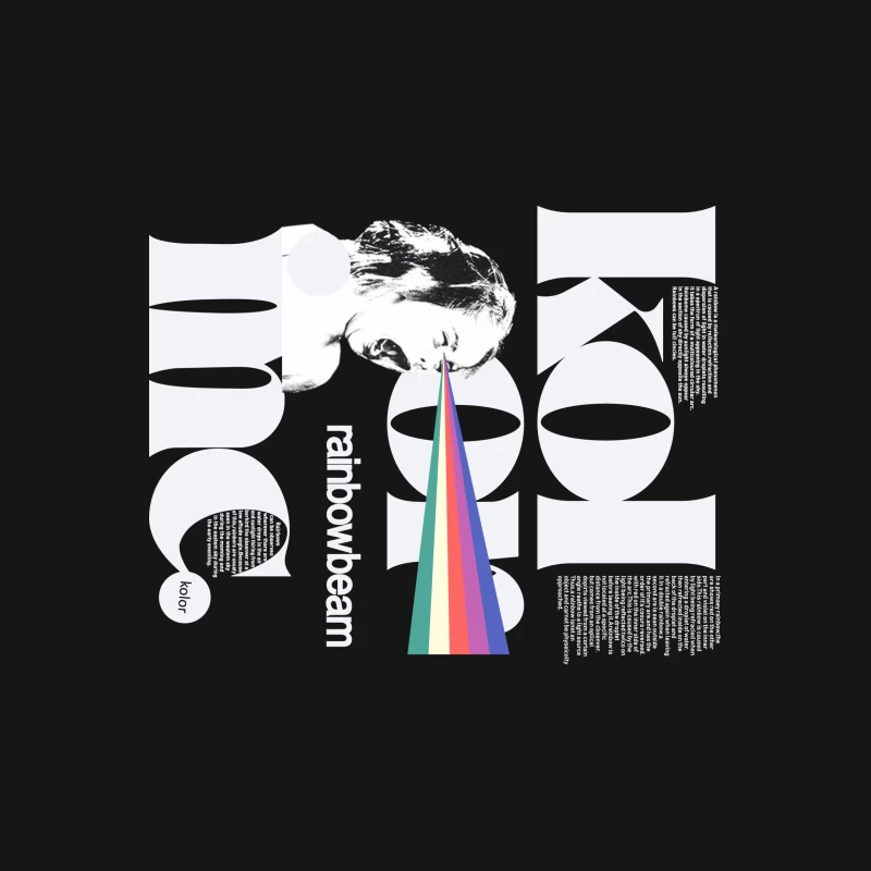 Regenbogenstrahl-Kunstdesign Herren T-Shirt