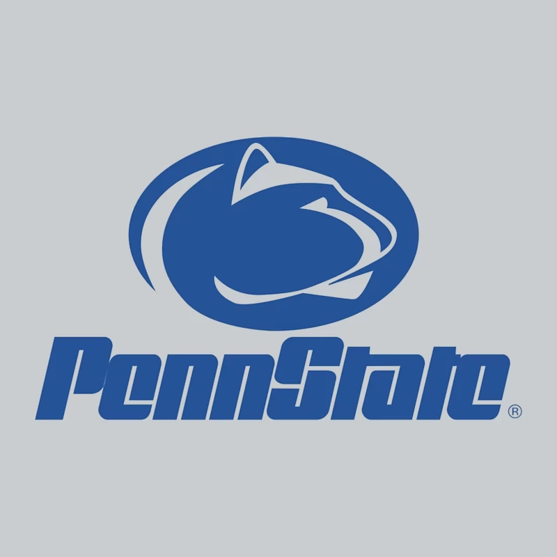 Penn State Nittany Lions Athletic Logo in Blue and White Baseball Cap