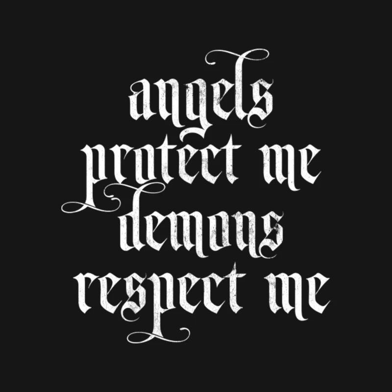 Angels Protect Me † Demons Respect Me Mouse Pad