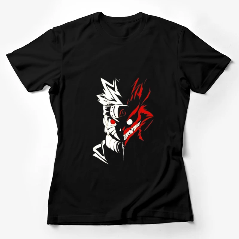 Halb Mensch, halb Dämon Kunstwerk Damen T-Shirt