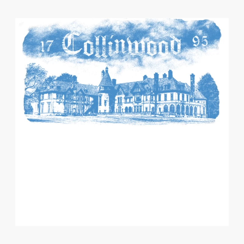 Collinwood Mansion from Dark Shadows Throw Pillow