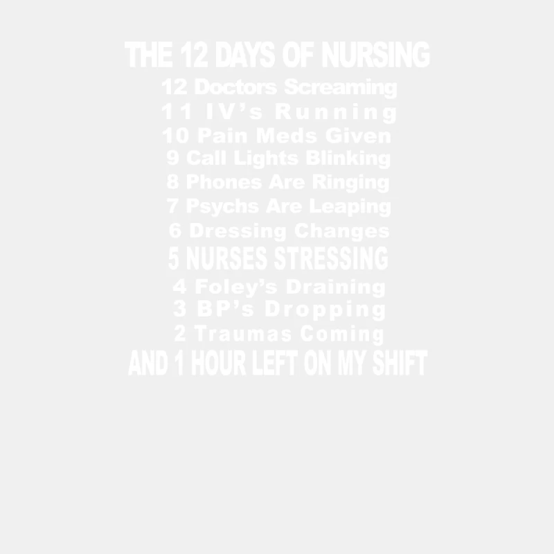 The 12 Days of Nursing Male Tank Top