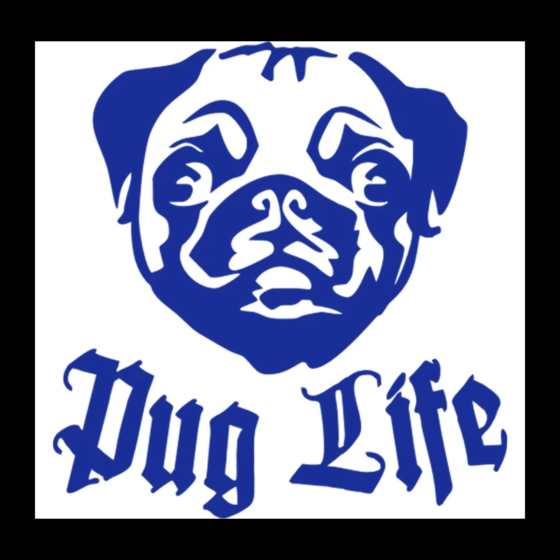 Pug Life Throw Pillow