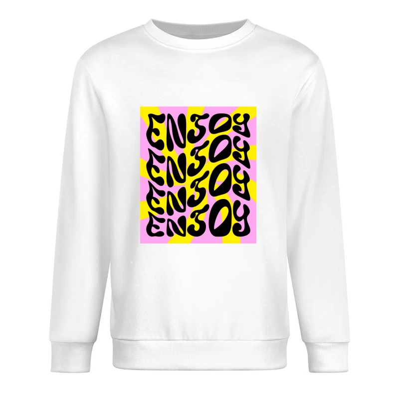 Psychedelisches Genießendes Design Herren Pullover Sweatshirt