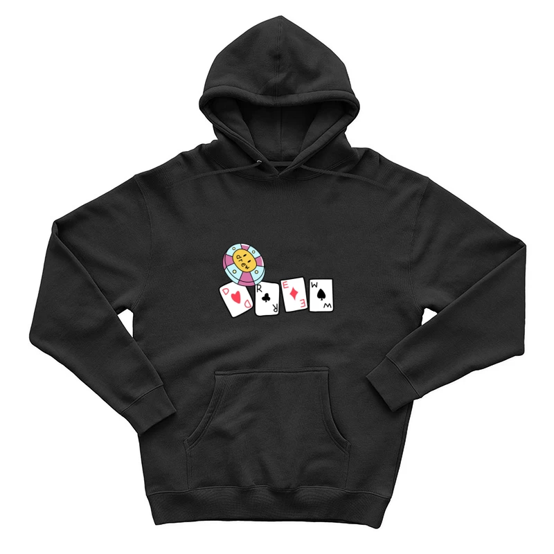Karten und Chip Grafik Herren Pullover Hoodie