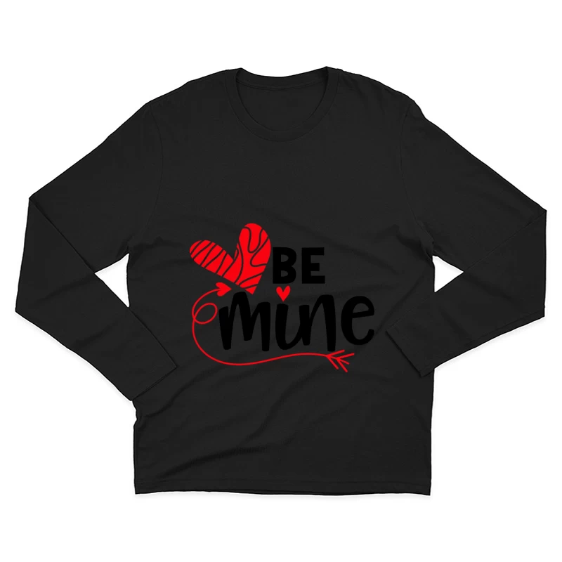 Graphisme Cœur Amour Rouge: Message Romantique Homme Manches Longues T-Shirt