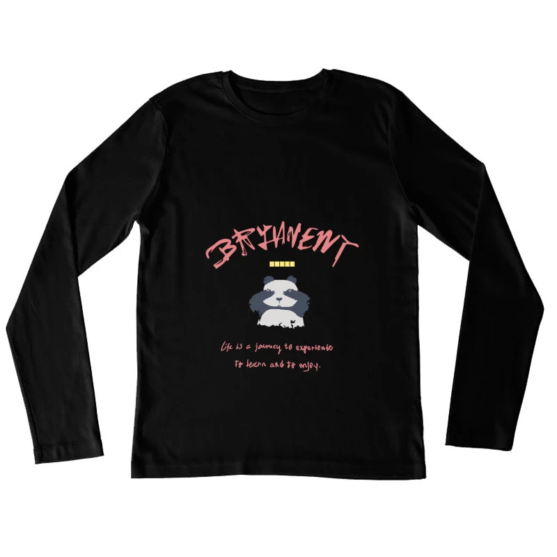Pandas, Lebensweisheit, Freude Damen Langarm T-Shirt