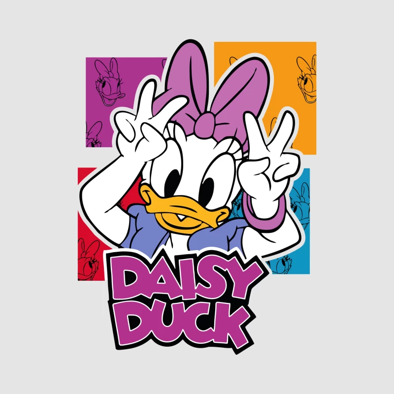 Retro Cartoon Duck – Playful & Nostalgic Design Male Pullover Hoodie