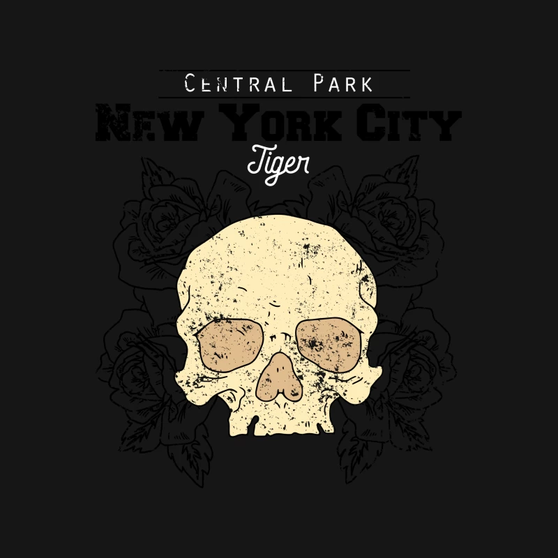 Crâne Central Park Tigre Femme T-Shirt